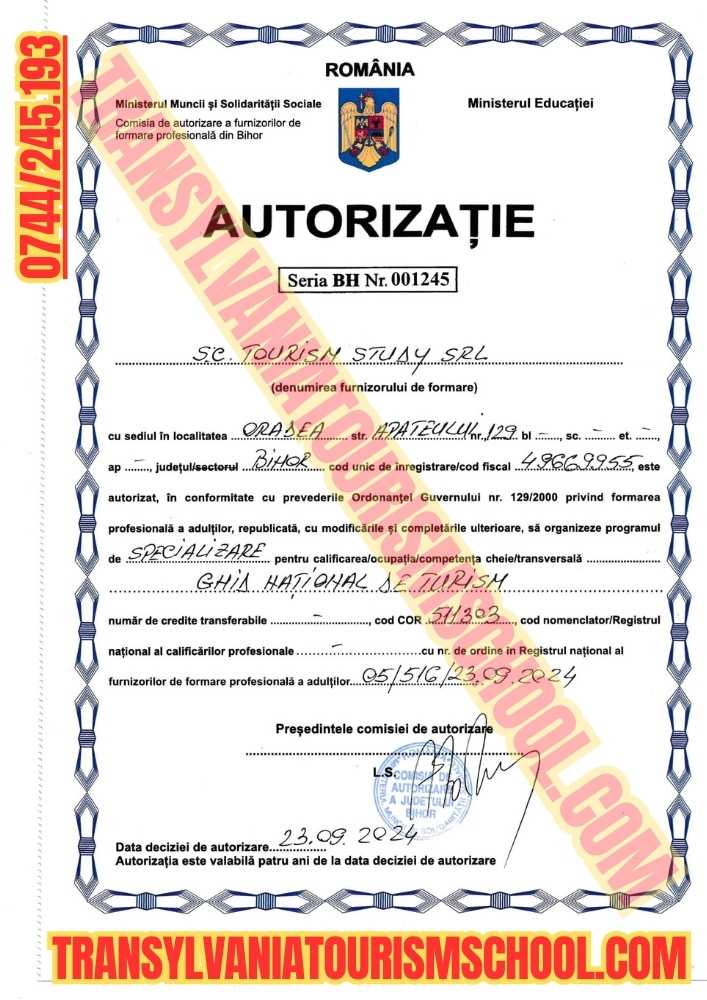 Diplomă curs acreditat