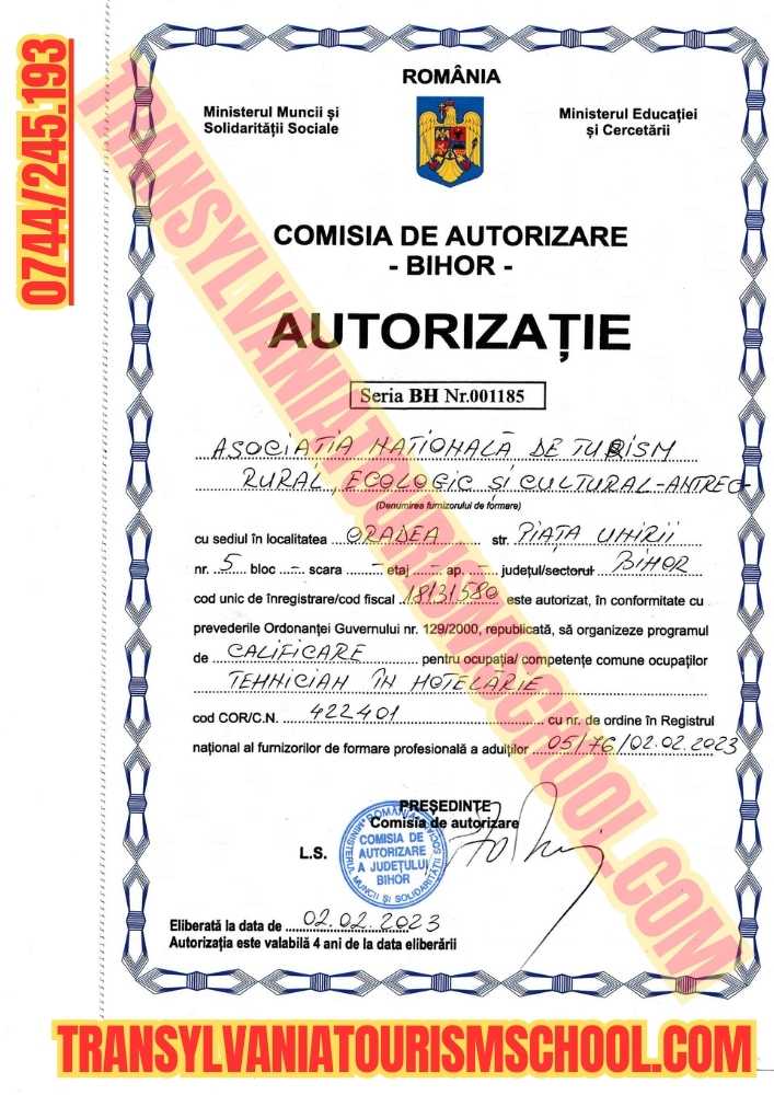 Diplomă curs acreditat